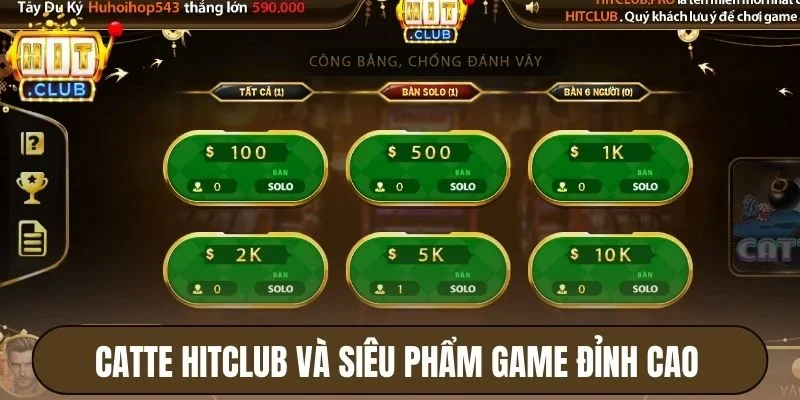 Catte Hitclub - Game Bài Đẳng Cấp, Nhận Thưởng Cực Lớn 2 Catte Hitclub và siêu phẩm game đỉnh cao