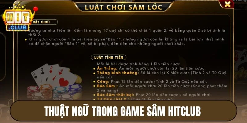 Thuật ngữ trong game Sâm Hitclub